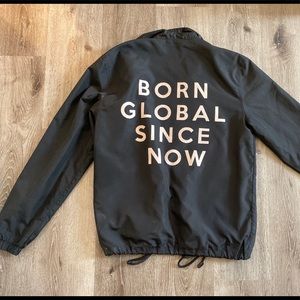 ASOS Black Graphic Jacket Light Windbreaker